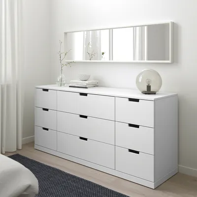NORDLI комод с 9 ящиками белый 160x76 см | IKEA Latvija