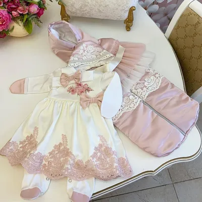 Комплект на выписку из роддома для девочки Victoria цветочная - Luxury baby