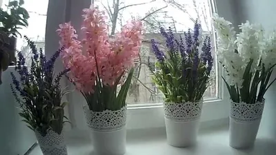 Композиции из искусственных цветов - YouTube