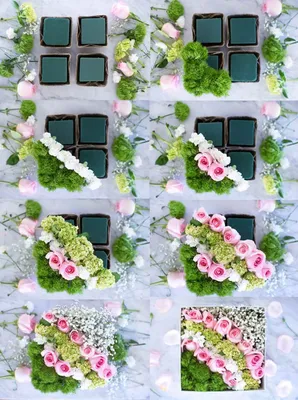 Красивые Композиции из Живых Цветов в Коробке + 110 ФОТО | Самодельные цветы,  Идеи для поделок, Коробки своими руками