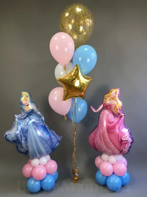 Композиция из шаров с принцессами – Купить воздушные шары в Самаре