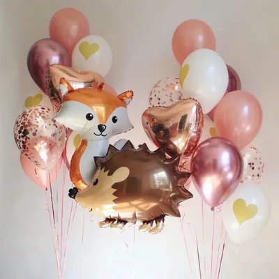 Лисичка и ежик\" композиция из 24 воздушных шаров купить по цене 4840.00  руб. в Екатеринбурге | Интернет-магазин Академия чудес