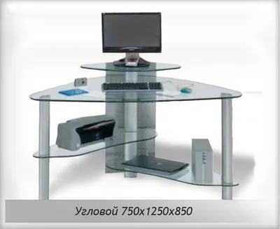 Компьютерные столы из стекла. Продажа стеклянных столов для компьютера |  Стекломодуль - Официальный сайт