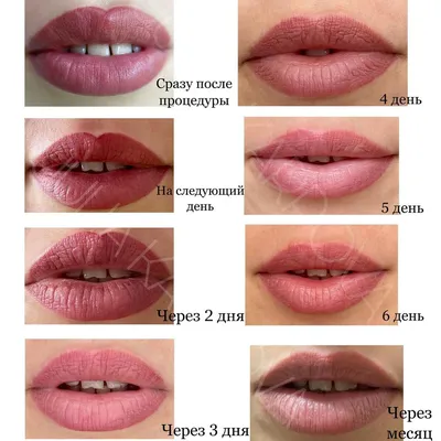 Татуаж губ: перманентный макияж губ, перманент