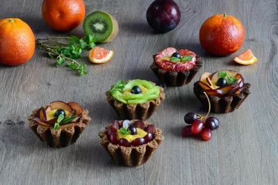 Песочные корзиночки с фруктами пирожные рецепт с фото пошагово и видео -  1000.menu
