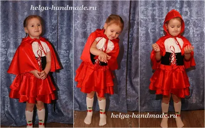 Шьем детский новогодний костюм Красной шапочки своими руками