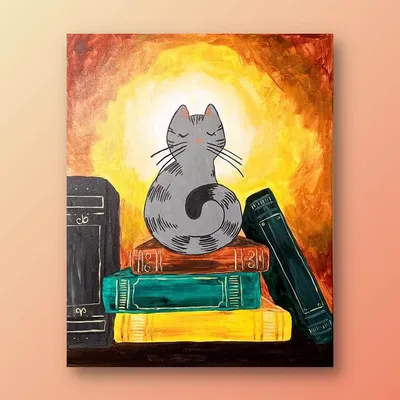 Library Cat Painting Kit