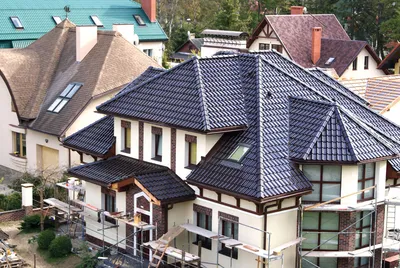 Крыши одноэтажных домов (54 фото)