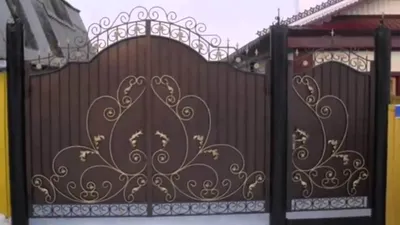 Интересные идеи для дачи и сада красивые ворота деревянные и металлические  - YouTube