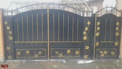 Декоративные ворота металлические | Ворота металлические с декоративной  ковкой (Можайск)