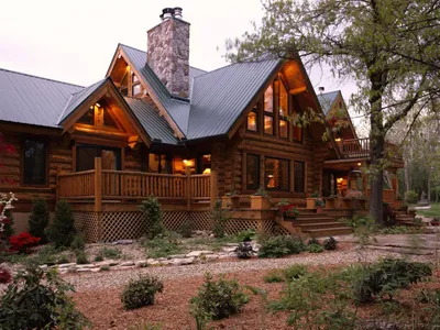 Красивые деревянные дома - 70 фото
