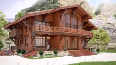 Богатые и Красивые Деревянные Дома - YouTube