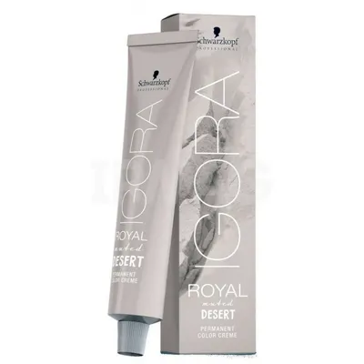 Краска для волос Schwarzkopf Igora Royal Muted Desert (60 мл) - 7-42  Средний русый бежевый пепельный - IRMAG.RU