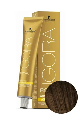 Краска для волос Igora Absolute 5-50 Светлый коричневый золотистый  натуральный Schwarzkopf Professional, 60 мл (1886801) - купить по цене 936  руб в Саратове