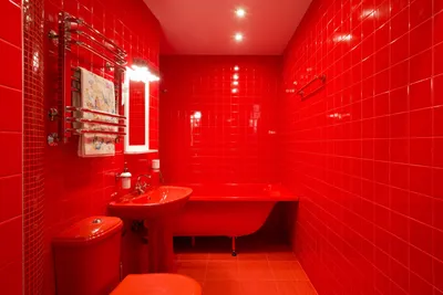 Красная ванна фото