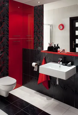 Черно красная ванная комната (79 фото) » НА ДАЧЕ ФОТО