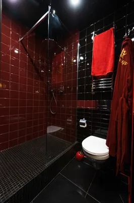 Красная плитка в ванной комнате. 44 фото дизайнерских решений. Особенности  применения красной плитки в интерьере ванной