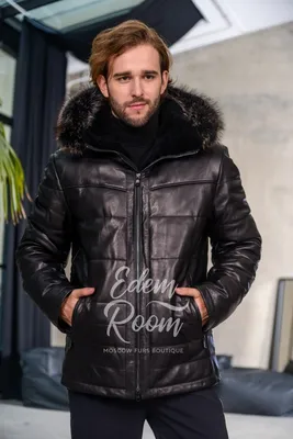 Купить Куртку из натуральной кожи для зимы в интернет магазине | Артикул:  C-21012-2-EN