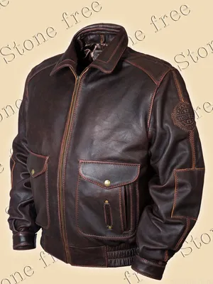 Куртка из кожи буйвола Top Gun-3 (винтаж)