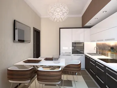 Бело-коричневая кухня (48 фото), темный низ-светлый верх, дизайн своими  руками: инструкция, фото и видео-уроки, цена