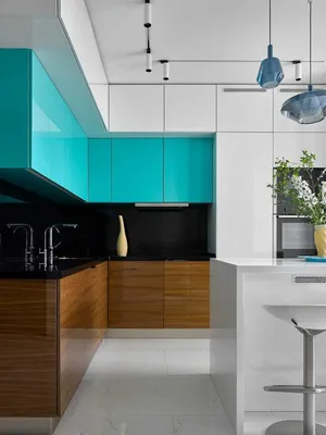 Бирюзовая кухня: 120 фото самых красивых интерьеров, с какими цветами лучше  сочетать, советы по дизайну