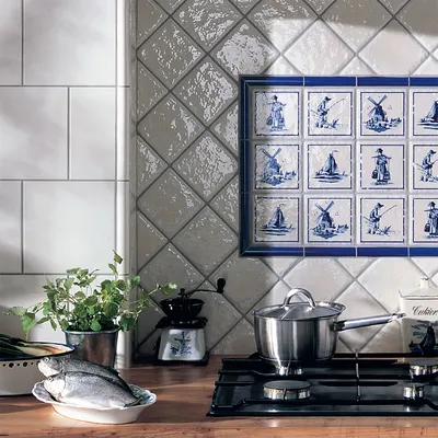 История появления керамической плитки в стиле Гжель | Cтеклянная мозаичная  плитка Domus