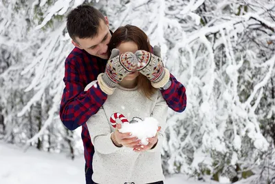 Зимняя фотосессия в стиле love-story