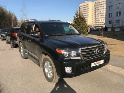 Купить б/у Toyota Land Cruiser 200 Series Рестайлинг 1 4.5d AT (235 л.с.)  4WD дизель автомат во Всеволожске: чёрный Тойота Ленд Крузер 200 Series  Рестайлинг 1 внедорожник 5-дверный 2014 года на Авто.ру ID 1097167500