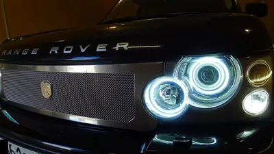 Land Rover Range Rover замена ангельских глазок в фаре Тюнинг фар - YouTube