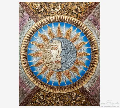 Луна и солнце, знамя ночного неба, реалистический стиль Иллюстрация вектора  - иллюстрации насчитывающей ноча, луч: 111149715