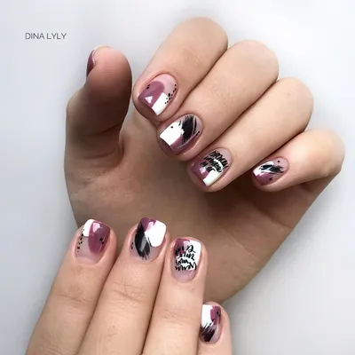 Маникюр абстракция дизайн ногтей 2019 | Nails, Beauty