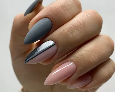 Фото: Маникюр серый с розовым: идеи дизайна для ногтей на каждый день,  фотографии, картинки, изображения, - Joinfo.com