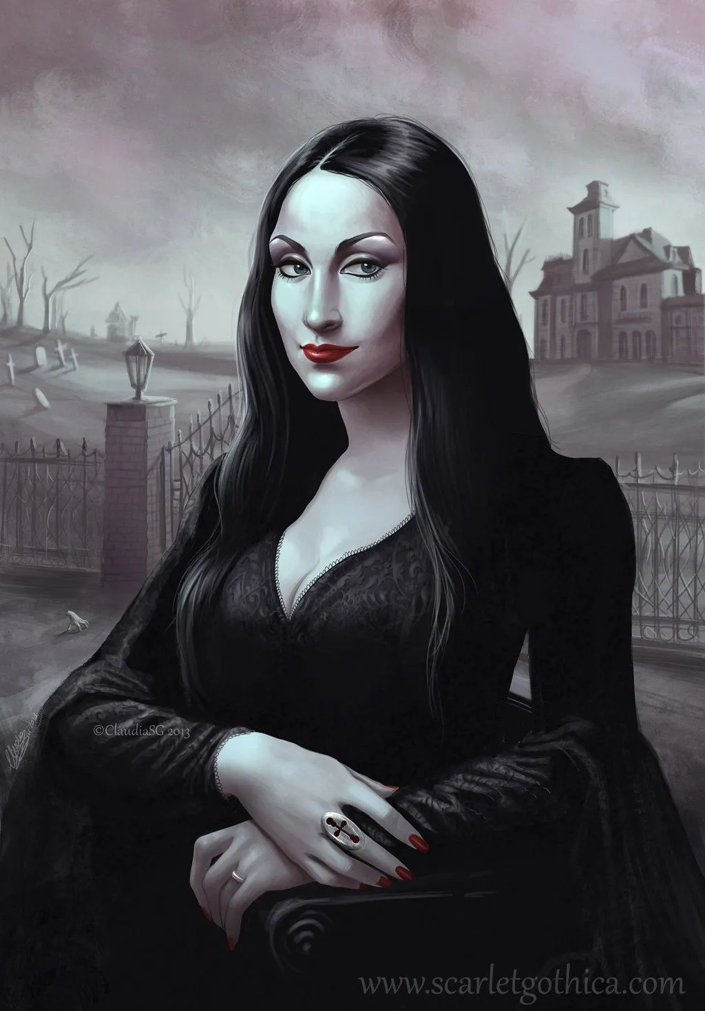 Sansa stark morticia addams