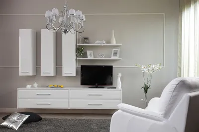 Как подобрать в гостиную белую мебель? | Interior.Design - строительный  портал
