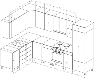 Кухонная мебель своими руками чертежи: особенности изготовления мебели |  Дизайн кладовой, Кухонная мебель, Дизайн небольшой кухни