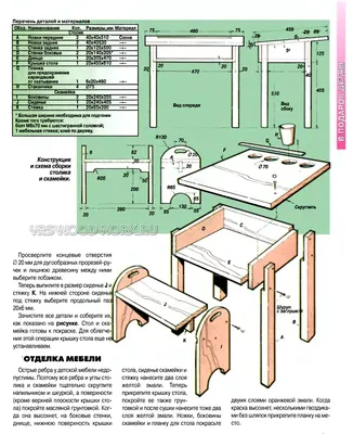 Детская мебель своими руками .