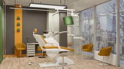 Дизайн интерьера стоматологического кабинета в ТЦ | дизайн интерьера  Аквилегия