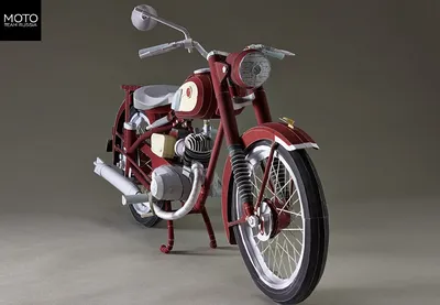 Самодельный БУМАЖНЫЙ мотоцикл Yamaha YA-1 1955 года | Пикабу