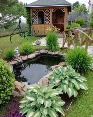 Ландшафтный дизайн участка | Garden pond design, Ponds backyard, Diy ponds  backyard