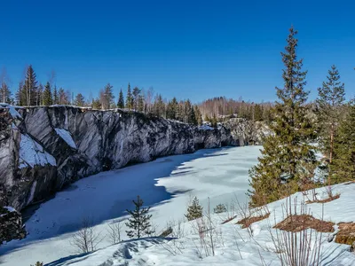 Мраморный каньон. Горный парк Рускеала. Карелия. | Каньон, Парк, Город