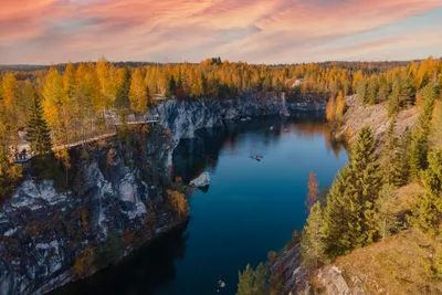 Итальянский карьер, Рускеала. История итальянского карьера в Карелии, фото,  видео