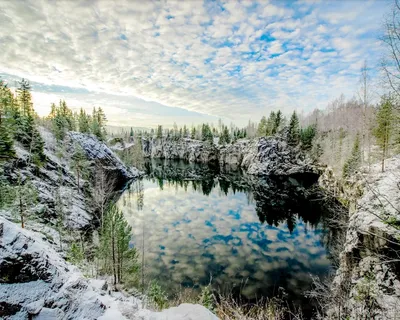 Самые красивые места Карелии — Мраморный каньон Рускеала