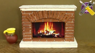 DIY Mini Fireplace With Faux Fire 🔥 Faux Fireplace made of Cardboard -  YouTube