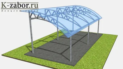 Навесы в Протвино от 2999 рублей за метр! [цена с установкой] - k-zabor