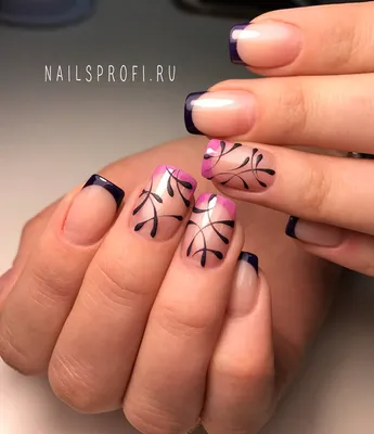 Коррекция френч акрил + дизайн - Студия красоты \"NailsProfi\"