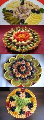 оформление блюд | Блюдо с фруктами, Витрина с едой, Блюда из фруктов