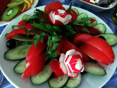 Как КРАСИВО нарезать овощи на Праздничный стол ⋆ Готовим Вместе