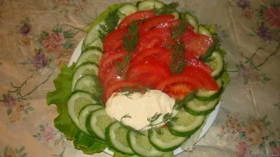 Салат из яиц, огурцов и помидоров - рецепт с фото пошагово