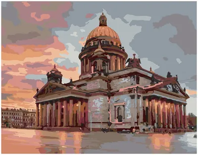 Картина по номерам Утренний Санкт-Петербург, 60 х 80 см — купить в  интернет-магазине по низкой цене на Яндекс Маркете