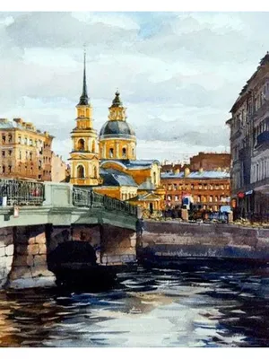 Картина по номерам 40х50 Канал в Санкт-Петербурге 000 Art-Hobby-Market  40471158 купить в интернет-магазине Wildberries